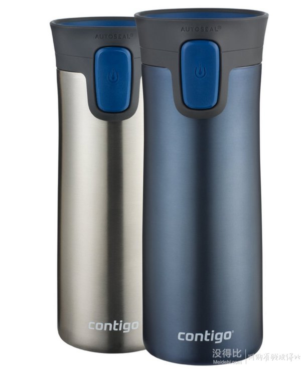 Contigo 单手开启 双层不锈钢保温杯430ml*2个  167.62元包邮