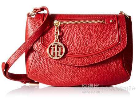 直邮好价！Tommy Hilfiger 汤米·希尔费格 Jerry 女士真皮小挎包