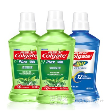 20点开始：Colgate 高露洁 漱口水套装 清新茶健500ml*2+卓效多护500ml*149元