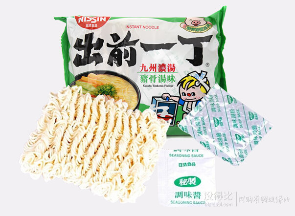 出前一丁 九州浓汤猪骨汤味方便面 100g  2.5元（  4.9元，可满199-100）