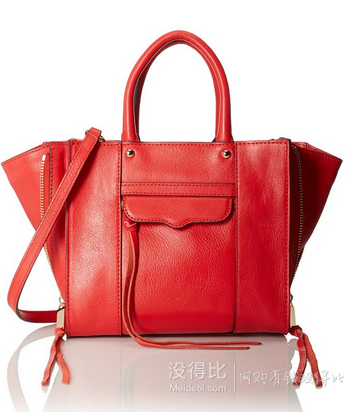 REBECCA MINKOFF Side Zip Mab Tote Mini 女士真皮斜跨包 