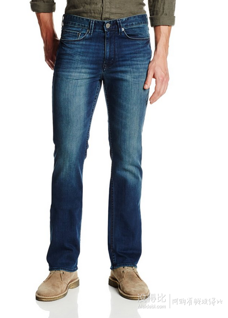 Calvin Klein Jeans 男士磨白靴型牛仔裤