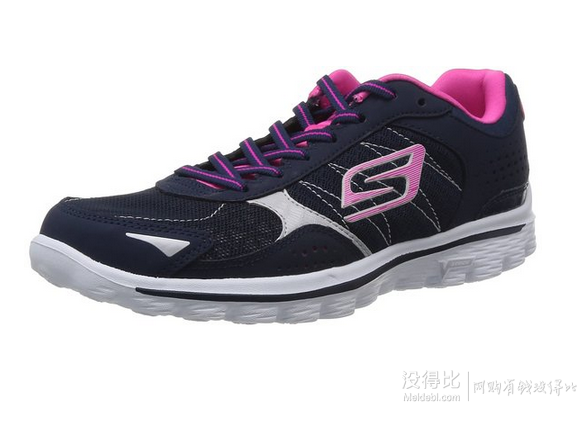 Skechers斯凯奇   GOWalk2系列女平底鞋时尚撞色超轻缓震健步休闲鞋