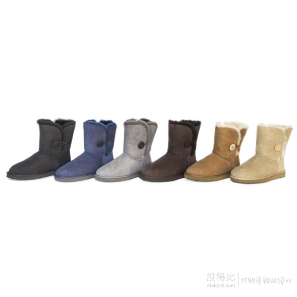 Ugg Australia 经典纽扣饰女士短款雪地靴 多色