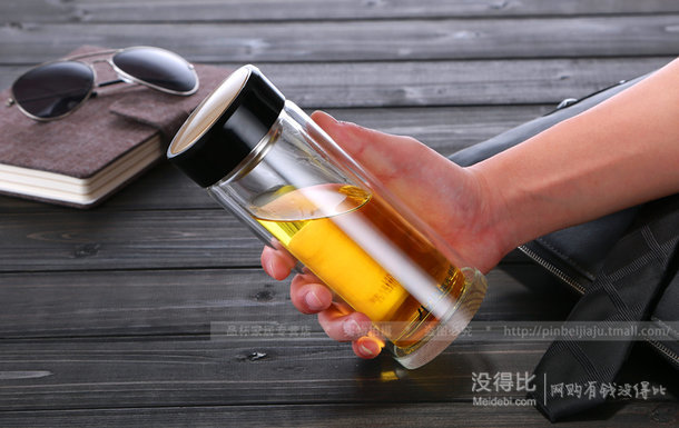 富光 双层玻璃杯 