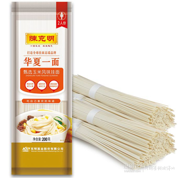 陈克明 华夏一面 甄选玉米风味挂面 200g