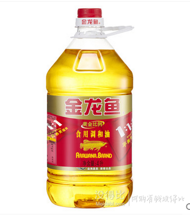 金龙鱼 黄金比例食用调和油4L/桶 食用油1:1:1