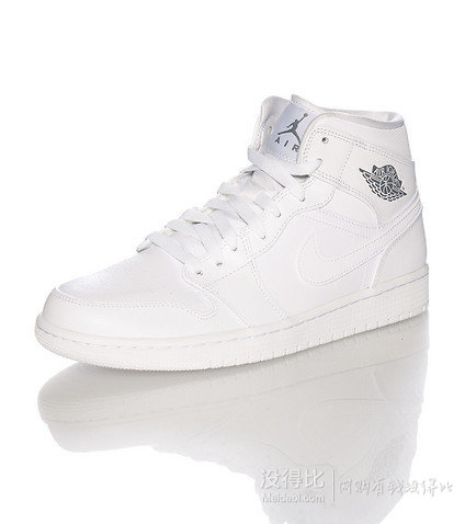 JORDAN 1 MID“White”男士慢跑鞋