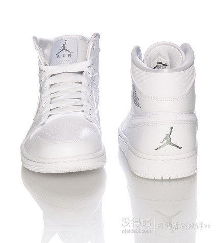 JORDAN 1 MID“White”男士慢跑鞋