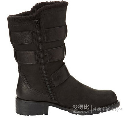 Clarks 其乐 女士真皮仿毛内衬保暖短靴