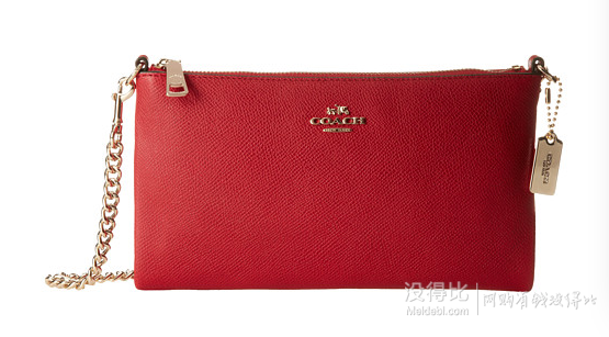 COACH 蔻驰 Embossed Txt 女士时尚链条挎包