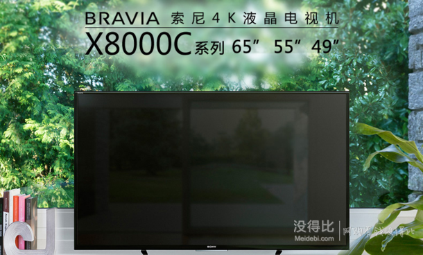 移动端：SONY 索尼 KD-49X8000C 49英寸4K智能液晶电视4098元包邮