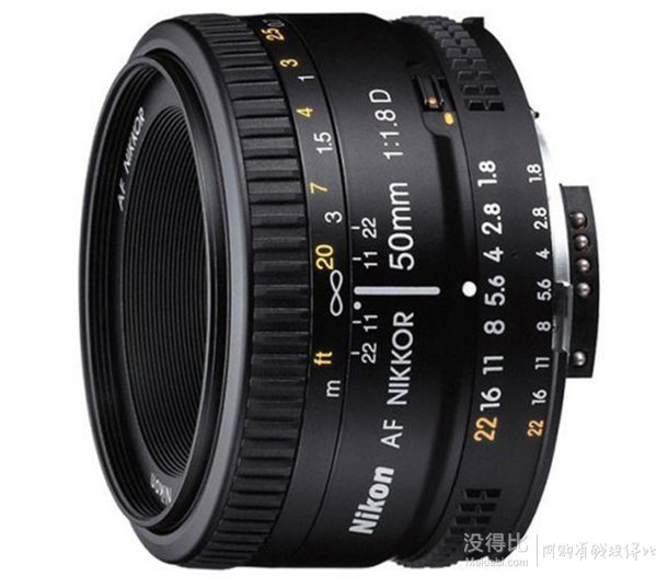 Nikon 尼康 AF 50mm/1.8D 定焦镜头  599元