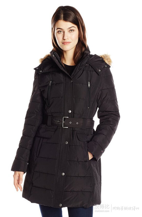 tommy hilfiger 女士中长款羽绒服