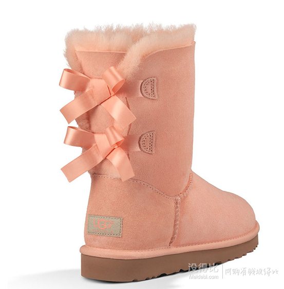 国内好价！UGG 经典蝴蝶结绑带羊毛内衬女士雪地靴1002954    1000元（1100元，满1999-200）