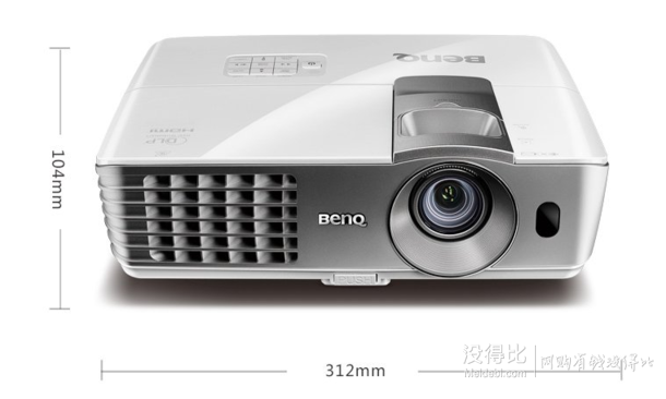 赠3D眼镜！BenQ 明基 W1070+ 投影机  5799元包邮