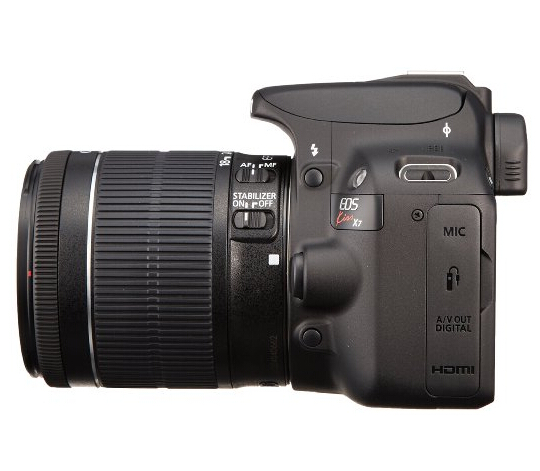 canon 佳能 eos kiss x7(100d)双镜头单反套机(18-55/55-250mm)