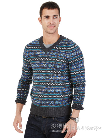 nautica 男士花纹毛衣