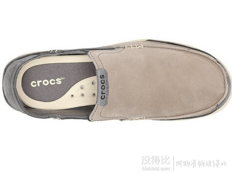 大码福利：Crocs 卡洛驰 男士 皮革明线 平底鞋