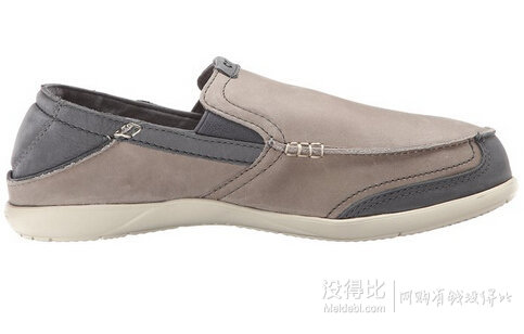 大码福利：Crocs 卡洛驰 男士 皮革明线 平底鞋