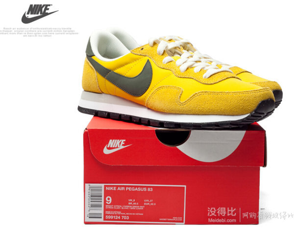 NIKE耐克 男子AIR PEGASUS 83复刻鞋599124-703  