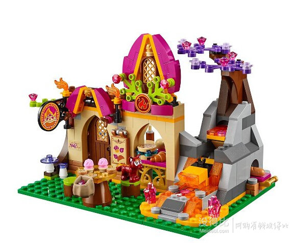 LEGO 乐高 Elves精灵系列 拼插类玩具 火之精灵 阿莎莉和魔幻烘焙屋 41074