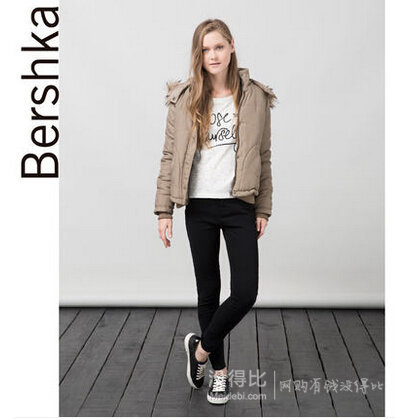 BershkaBSK尼龙带帽夹克06116085