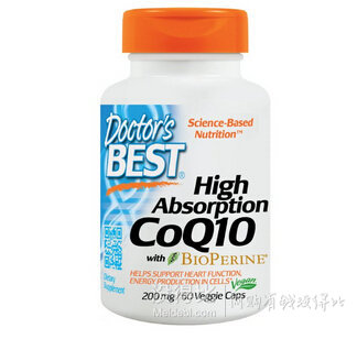 Doctor's Best High Absorption CoQ10 辅酶Q10 心脏保健品 200mg*60粒