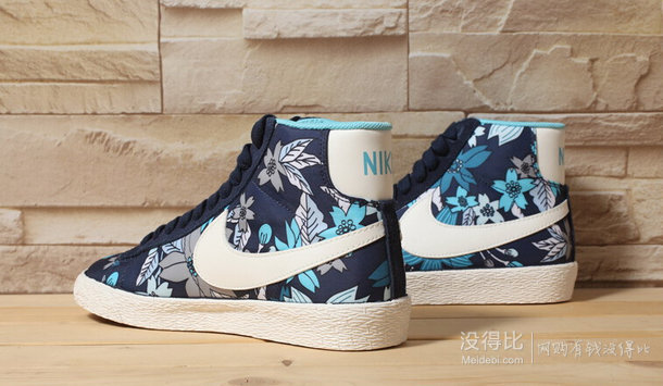 NIKE 耐克 新款女子BLAZERMIDTEXTILEPRINT复刻鞋725084-400   389元包邮