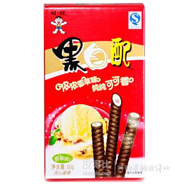 80后回忆：旺旺 黑白配 香草味 60g  折2元（4元，满99-50）