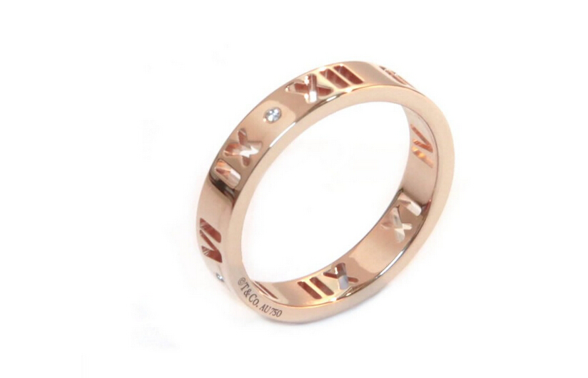 tiffany 蒂凡尼18k玫瑰金戒指 11码