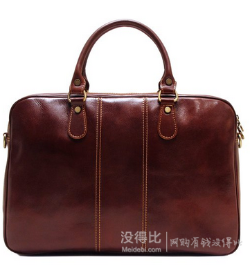 Floto Venezia Slim Brown Briefcase 复古男士公文包