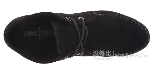 Minnetonka 迷你唐卡真皮系带及裸靴