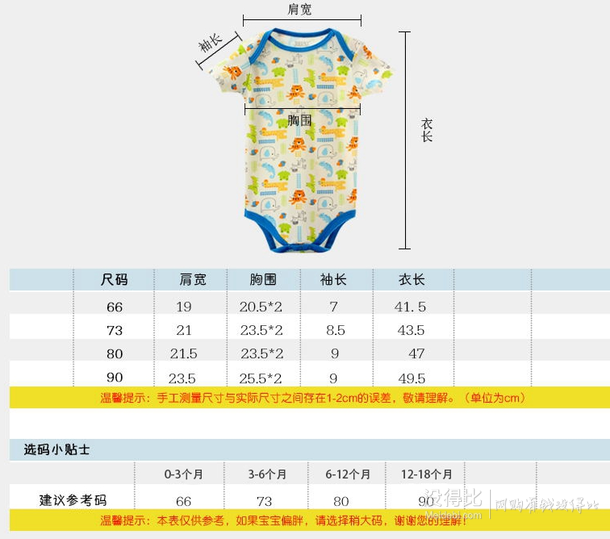 亲亲小脚丫 宝宝 纯棉 三角哈衣 9.8元包邮（多款可选）