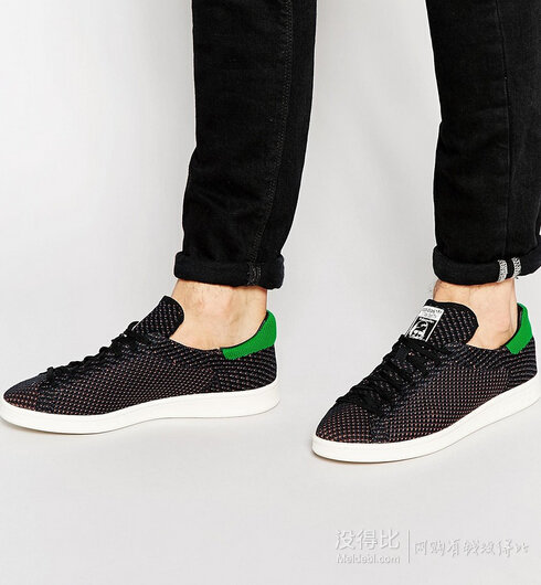 38码！adidas 阿迪达斯 Stan Smith Primeknit 男士板鞋