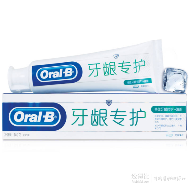 OralB欧乐B 牙龈专护 持续牙龈修护+清新牙膏140g  折13.5元（26.9元，满199-100后）