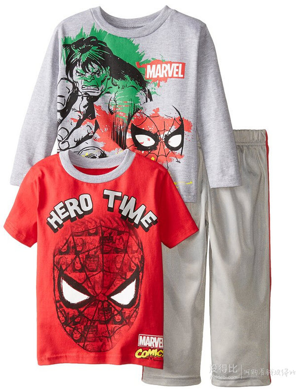 Marvel 漫威主题 Spiderman 儿童纯棉套装