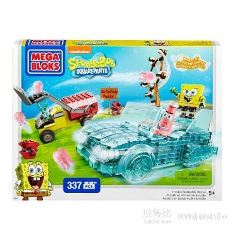 直邮中国约¥115！Mega Bloks 美高 海绵宝宝 隐形救援车