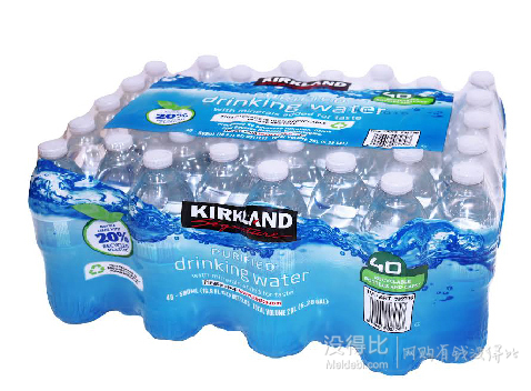 美国进口 Kirkland柯可蓝矿泉水/箱(40X500ml)  折约30元（59，199-100）