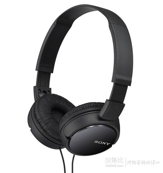 SONY 索尼  MDR-ZX110AP 入门监听头载式耳机  89.9元