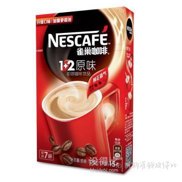 Nestle雀巢咖啡1+2原味7条105g  5.5元（10.5元，39-20券）