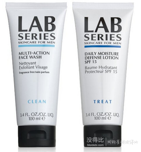 LAB SERIES 朗仕 多功能洁面乳 100ml + 日间防护乳液 100ml