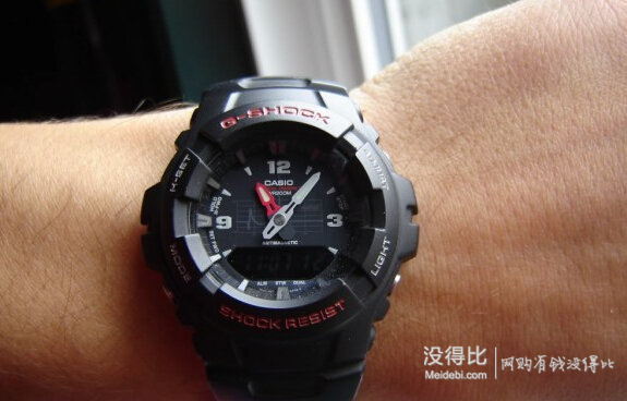 Casio 卡西欧 G-Shock系列 男士指针数字双显手表 G100-1BV