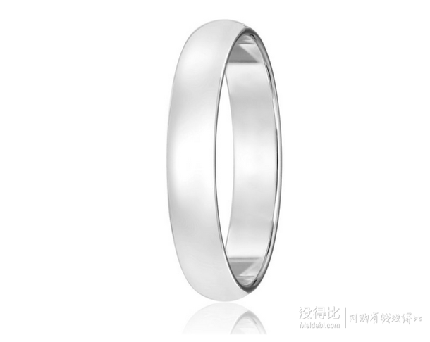 10k金4mm男士传统订婚戒指