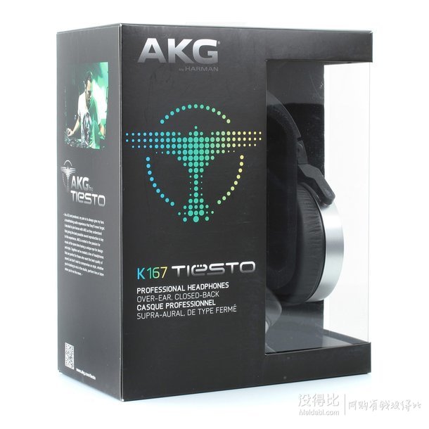 某东￥1699！AKG 爱科技 Pro Audio K167 TIESTO 头戴式DJ监听耳机