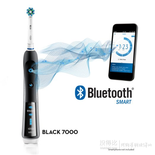 prime会员！BRAUN 博朗 Oral-B 欧乐-B 7000 iBrush D36.545.6X 3D蓝牙智能电动牙刷