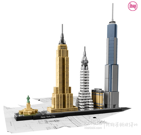 LEGO 乐高  创意积木玩具 建筑系列 美国纽约 21028