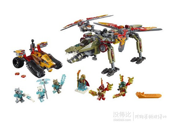 LEGO 乐高 气功传奇系列 金狮蛮鳄终极合体救援机 玩具积木70227
