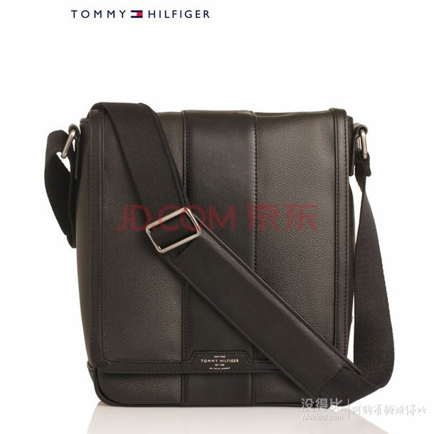 Tommy Hilfiger 汤米·希尔费格 男士商务/休闲风黑色mini单肩皮包
