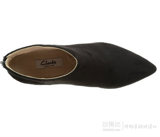 Clarks 其乐 女士覆毛小尖跟短靴 